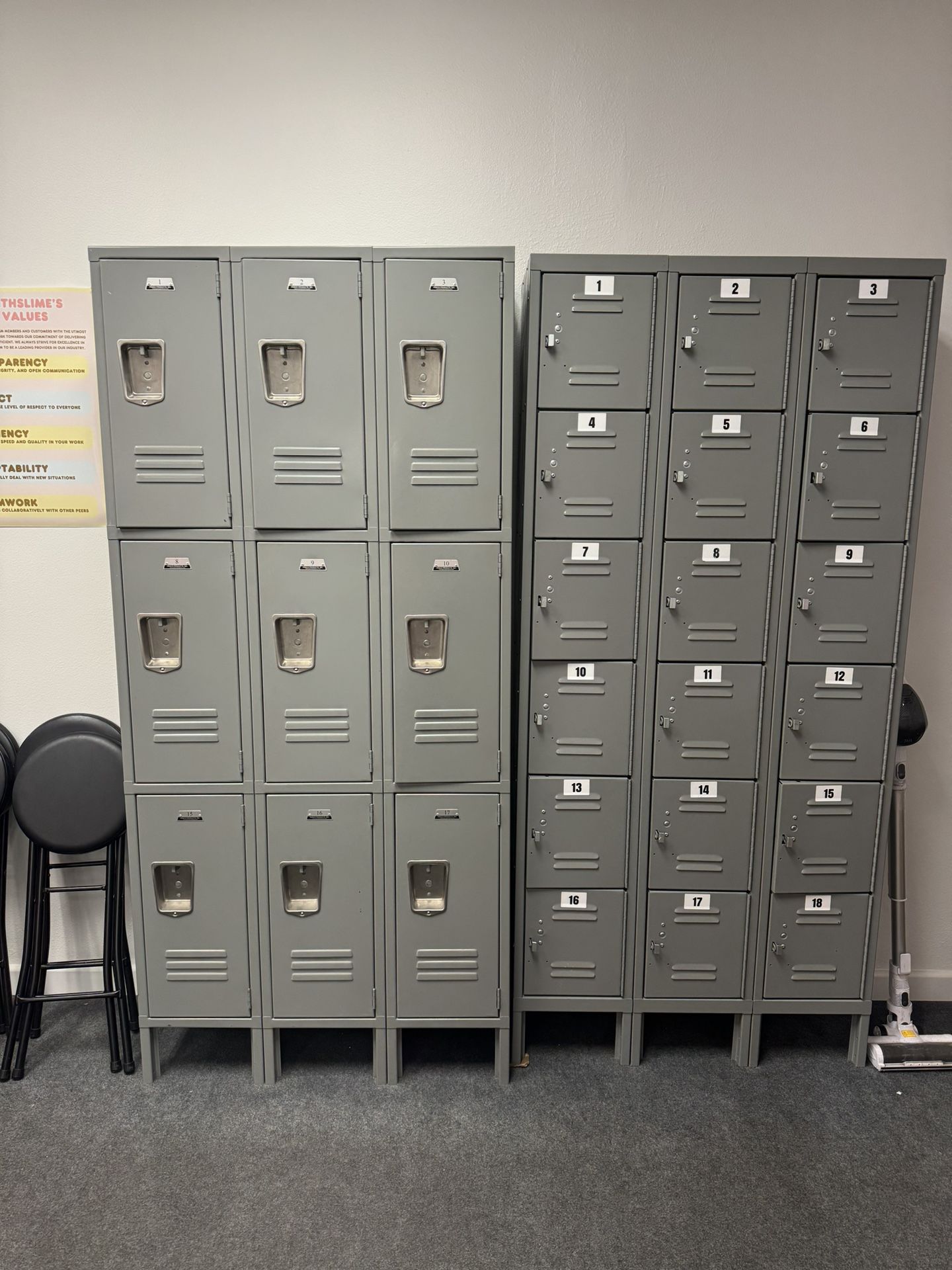 2 Sets Of Lockers
