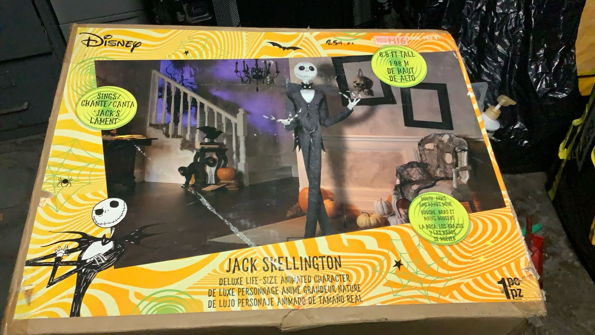 Deluxe Life Size Kd Jackthe Skeleton6ft5 Tall
