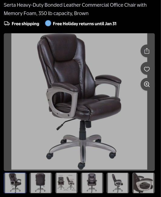 Brand New Office Chair Brown