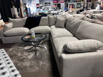 Down feather sectional w/recliners! $2899 🤍☎️✨