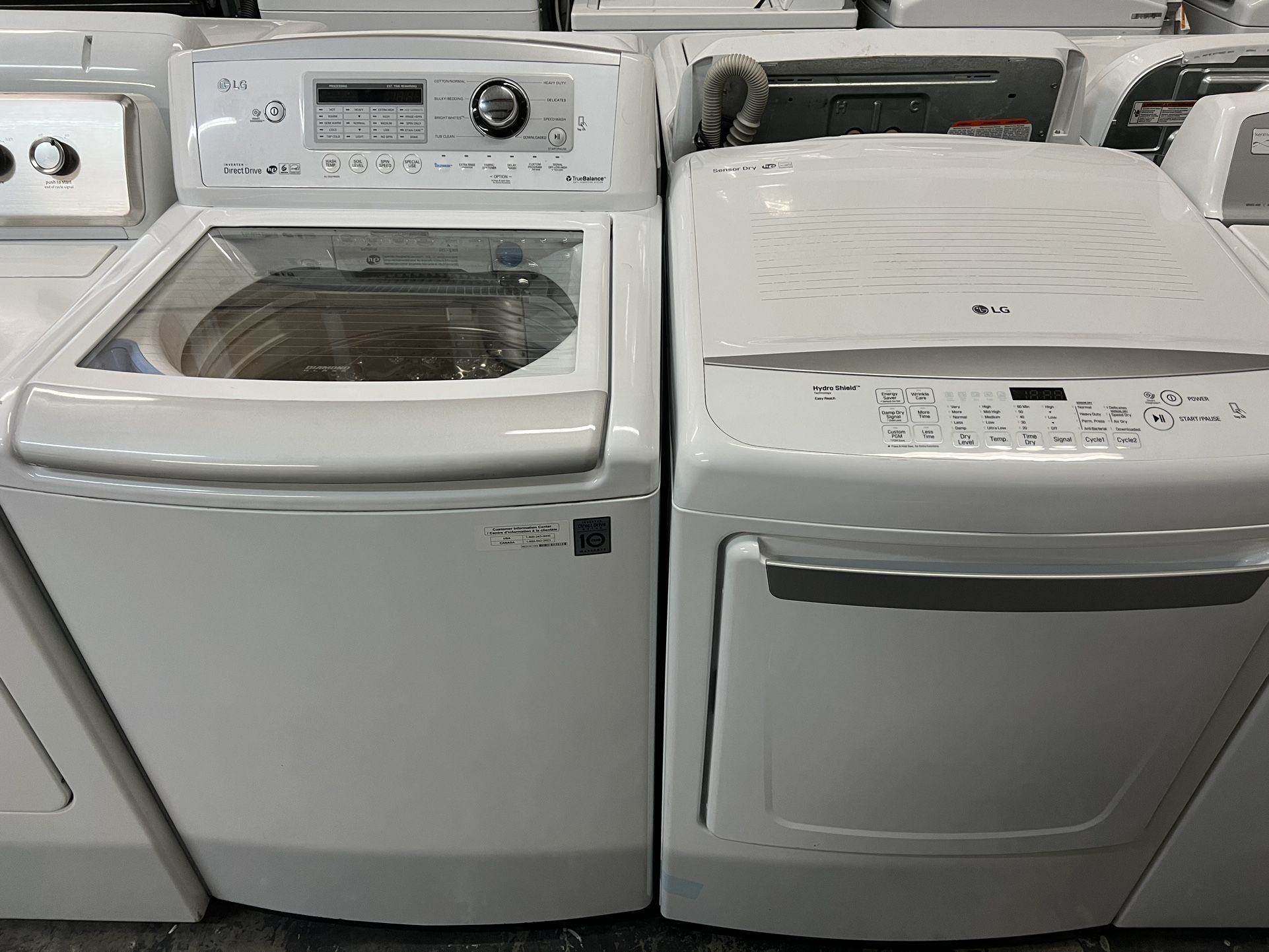 LG Washer And LG Electric Dryer