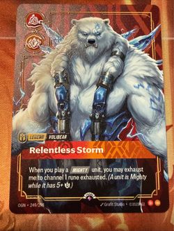 Riftbound METAL Legend Volibear Promo OGN 249 - Prize Wall Exclusive