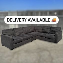 Ashley Furniture Dark Gray/Black 3 Piece L-Shape Sectional Couch Sofa - 🚚 DELIVERY AVAILABLE 