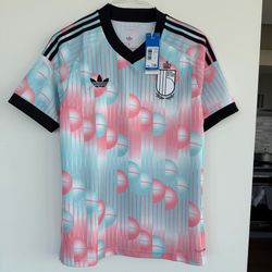 NEW Adidas Belgium 26 Away Jersey 'Frozen Blue/Black' JM8386 Men Medium World Cup