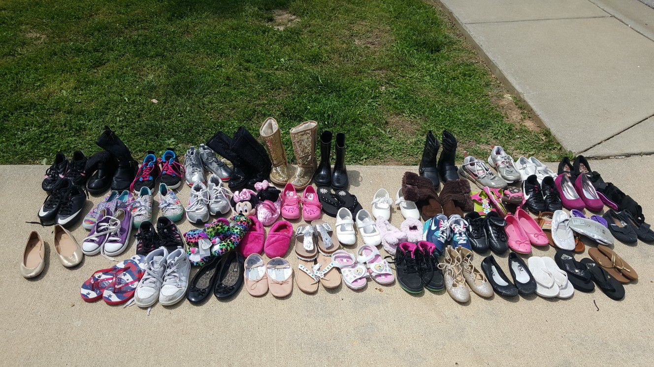 Girls shoes sizes 10, 11, and 12