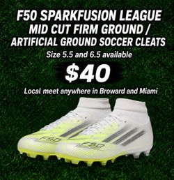 F50 SPARKFUSION LEAGUE MID CUT FIRM GROUND / ARTIFICIAL GROUND SOCCER CLEATS Soccer Cleats/ Botines / Guayos