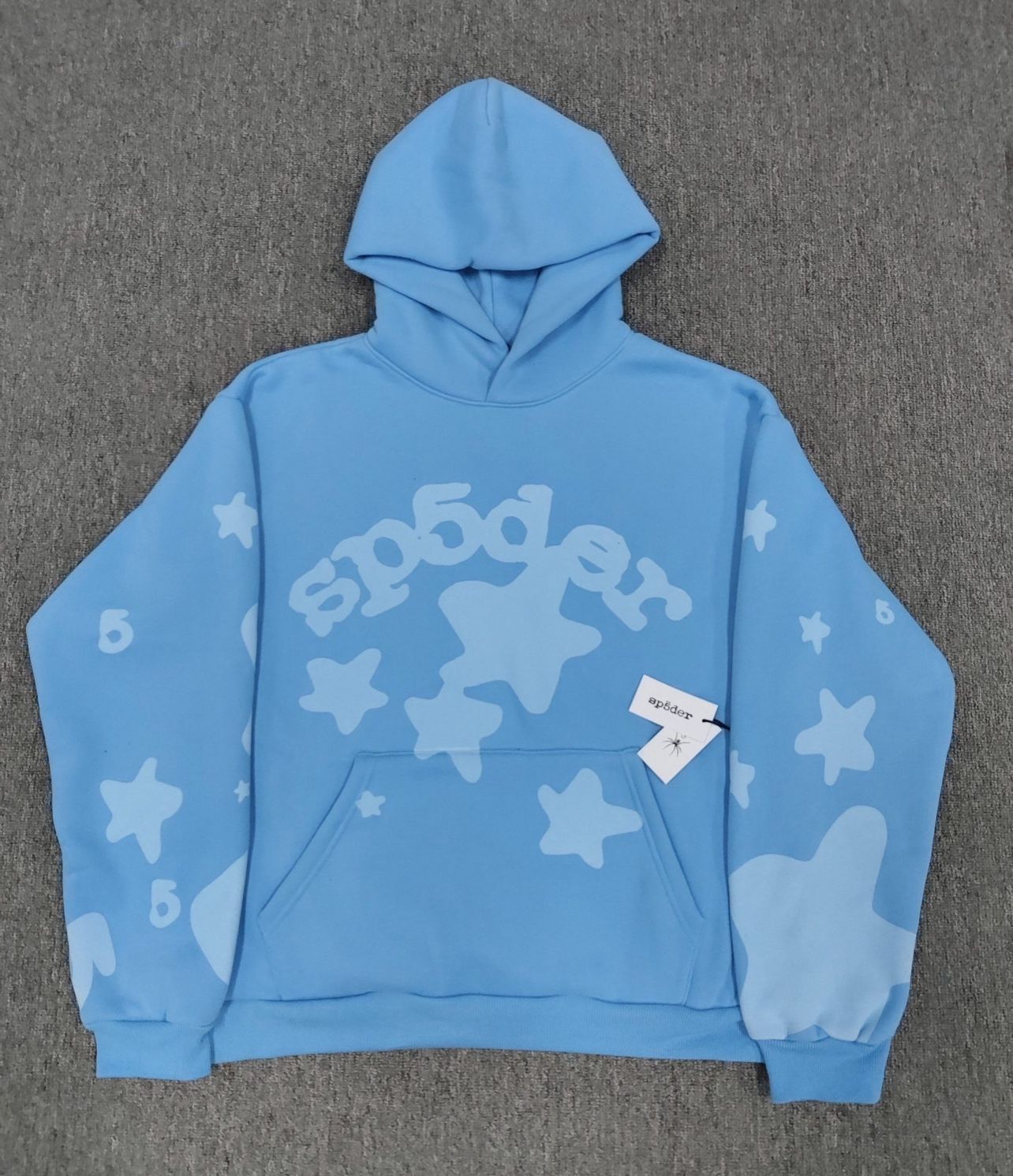 SP5DER Men’s Hoodie Small Baby Blue
