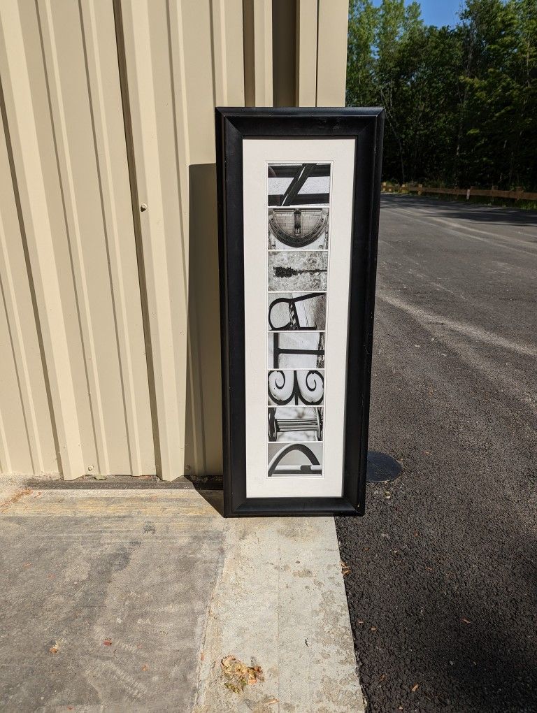 Oblong Alphabet DIETRICH Framed Portrait