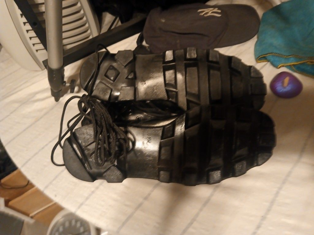 Size 6 Black Military Combat Boots Brand New