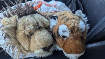 Huge Tiger And Lion Stuffed Animals