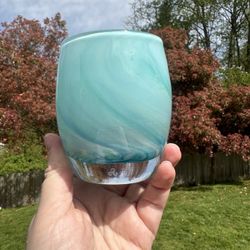 Glassybaby On Base Swirl Candle Holder