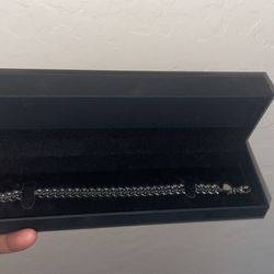 Zales Silver Tone Chain Bracelet 