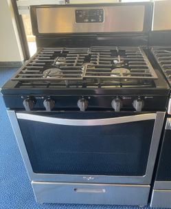 Stainless Steel Whirlpool Five Burner Gas Range (3-0059)