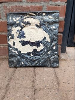 Antique Pressed Tin Ceiling Tile Wall Decor