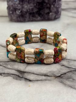 🌈 ONE-OF-A-KIND HANDMADE CRYSTAL BRACELET 🌈