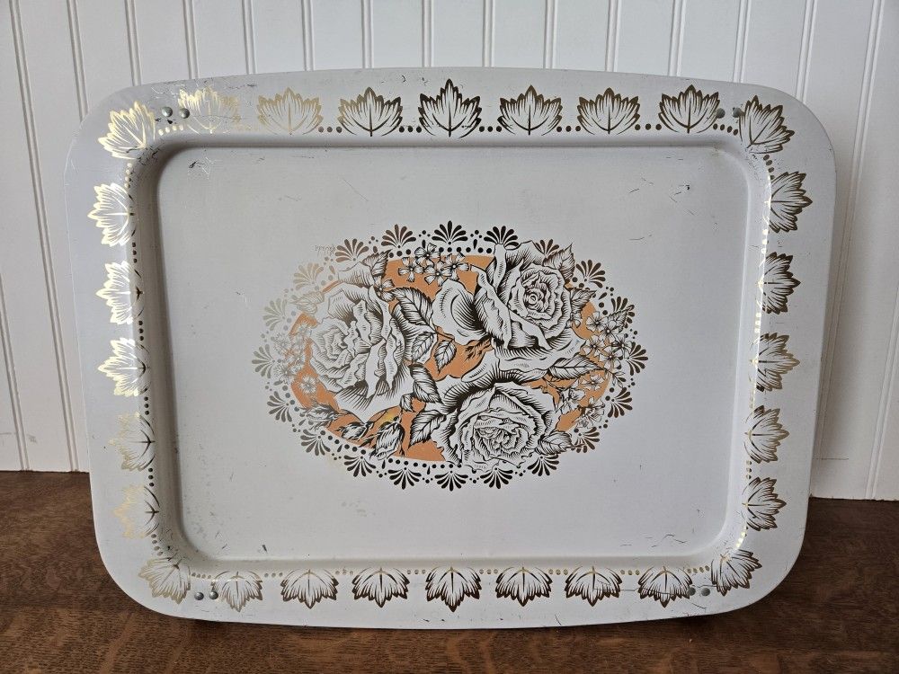 Vintage TV Tray Metal Lap Style by Lavada 1960s