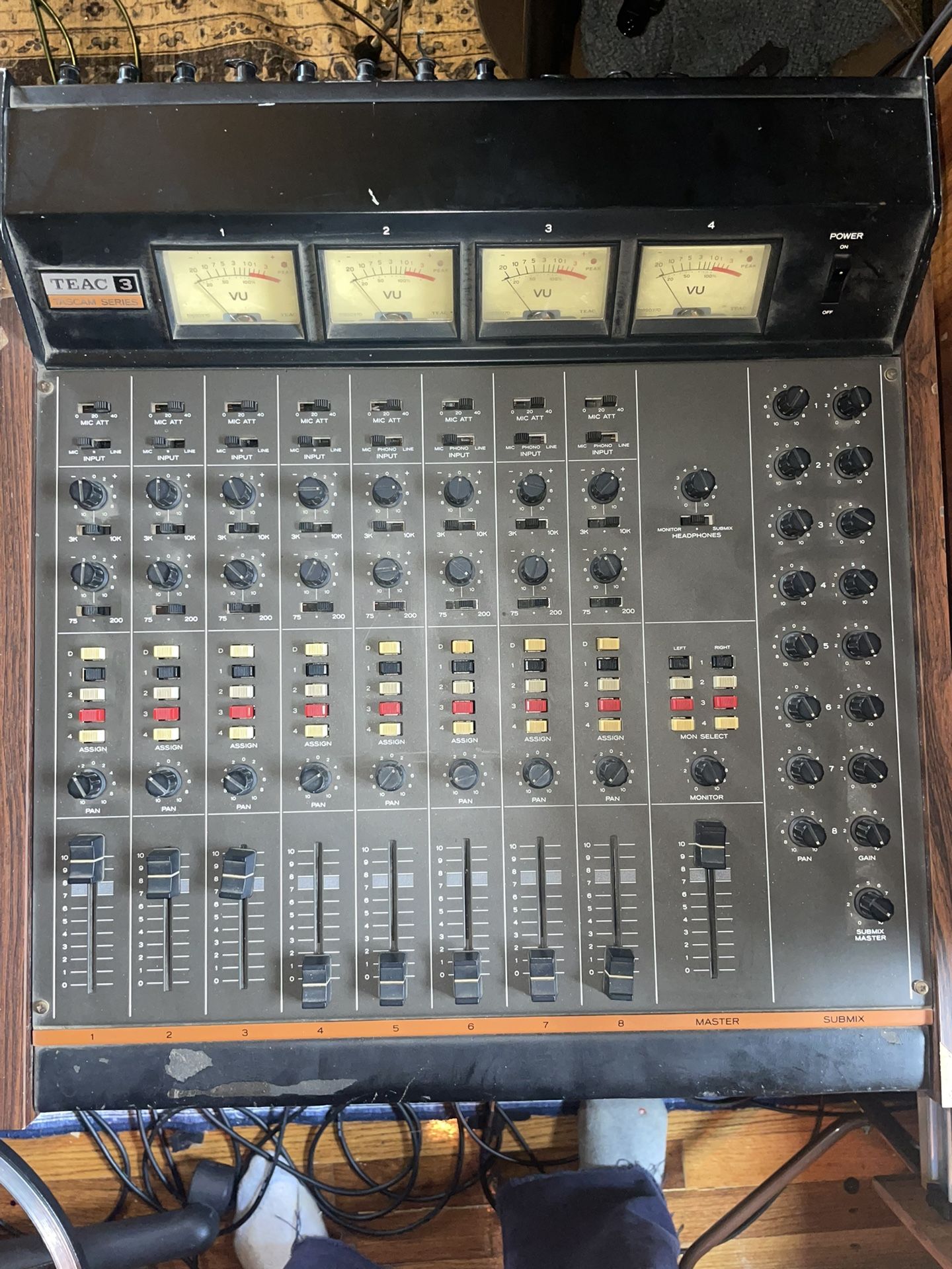 RARE Tascam/Teac model 3 8 track audio mixer for Sale in