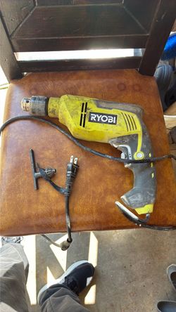 RYOBI electric drill with key chuck