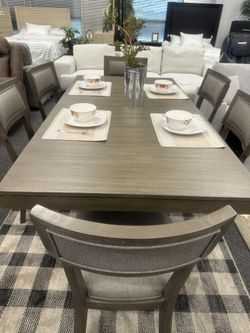 New 7-piece Dining Set With Free Delivery