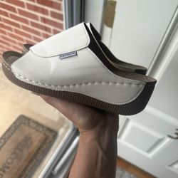 White Wedge Heels 