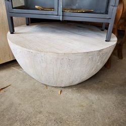 Washed Round Coffee Table