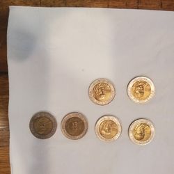 Chilean Coins Of 500 Pesos 
