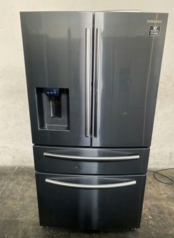 Samsung 4-Door Refrigerator FrenchDoor Black Stainless Steel