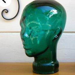 Vintage Emerald Green Wig Or Hat Holder