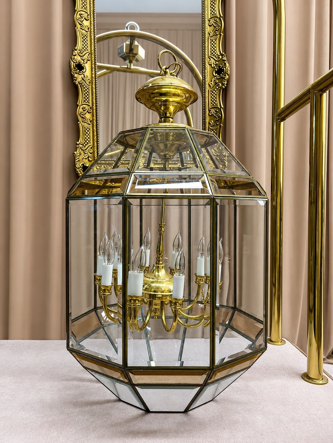 Vintage brass chandelier