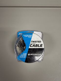 Twisted audio cable