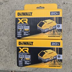 Dewalt 20v Powerpack Batteries 8.0 Ah XR Brand New