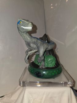 Jurassic World Blue Velociraptor Figure on Base night light  WORKS
