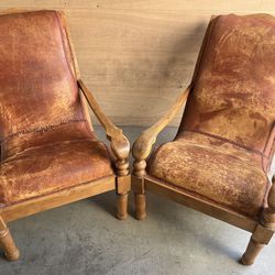 Vintage Leather Chairs 