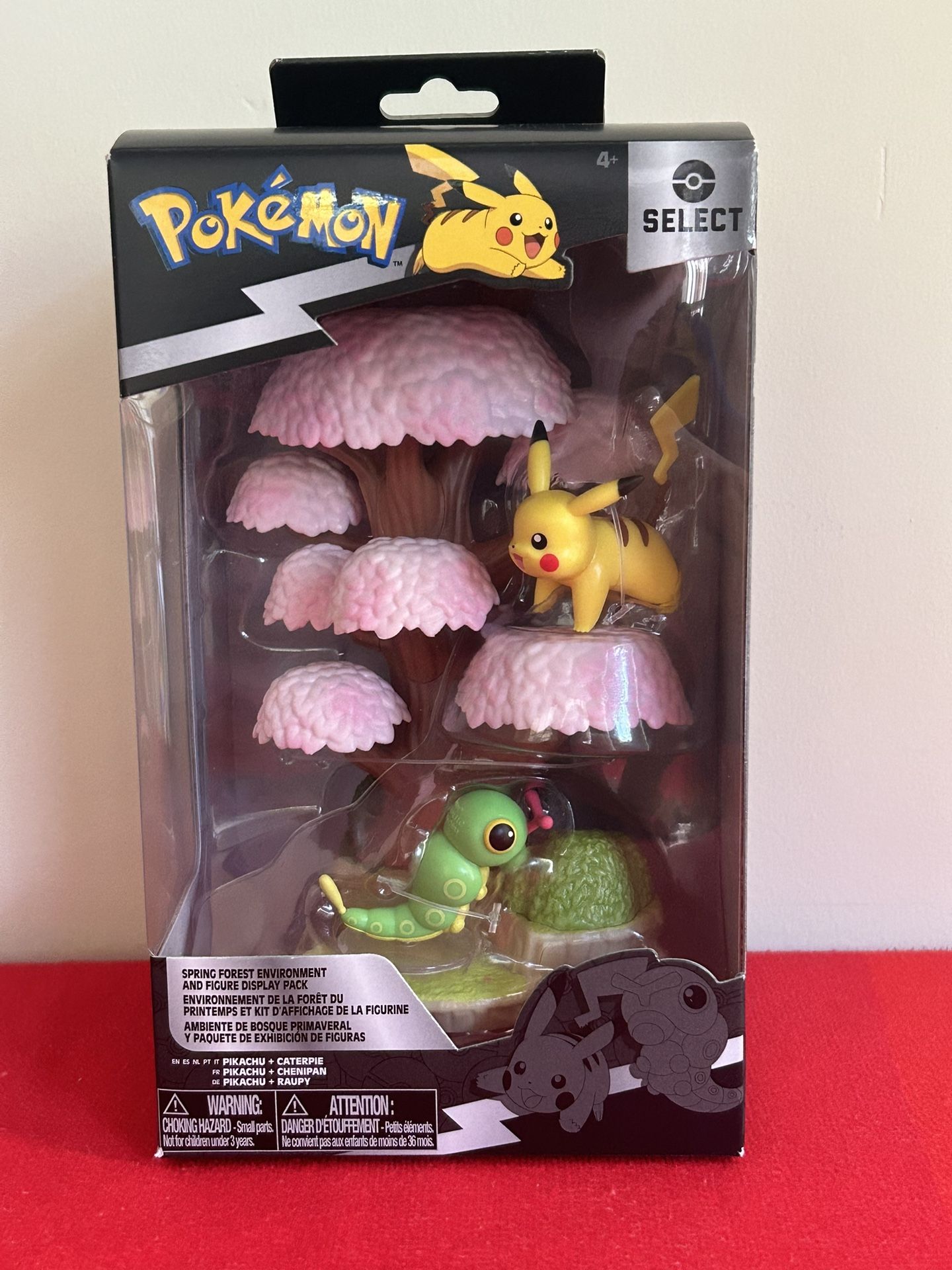 Pokemon Select Environment Pack Series 4 Pikachu Caterpie Spring Forest New