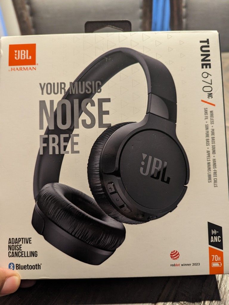 JBL Tune 670NC Bluetooth Wireless On-Ear Headphones