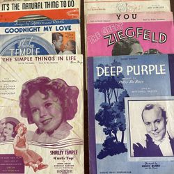 Vintage Piano Sheet Music 