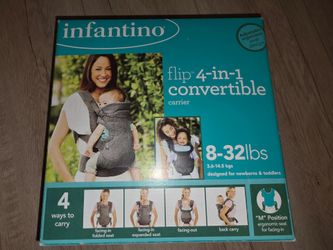 Infantino flip 4 in 1 convertible carrier grey