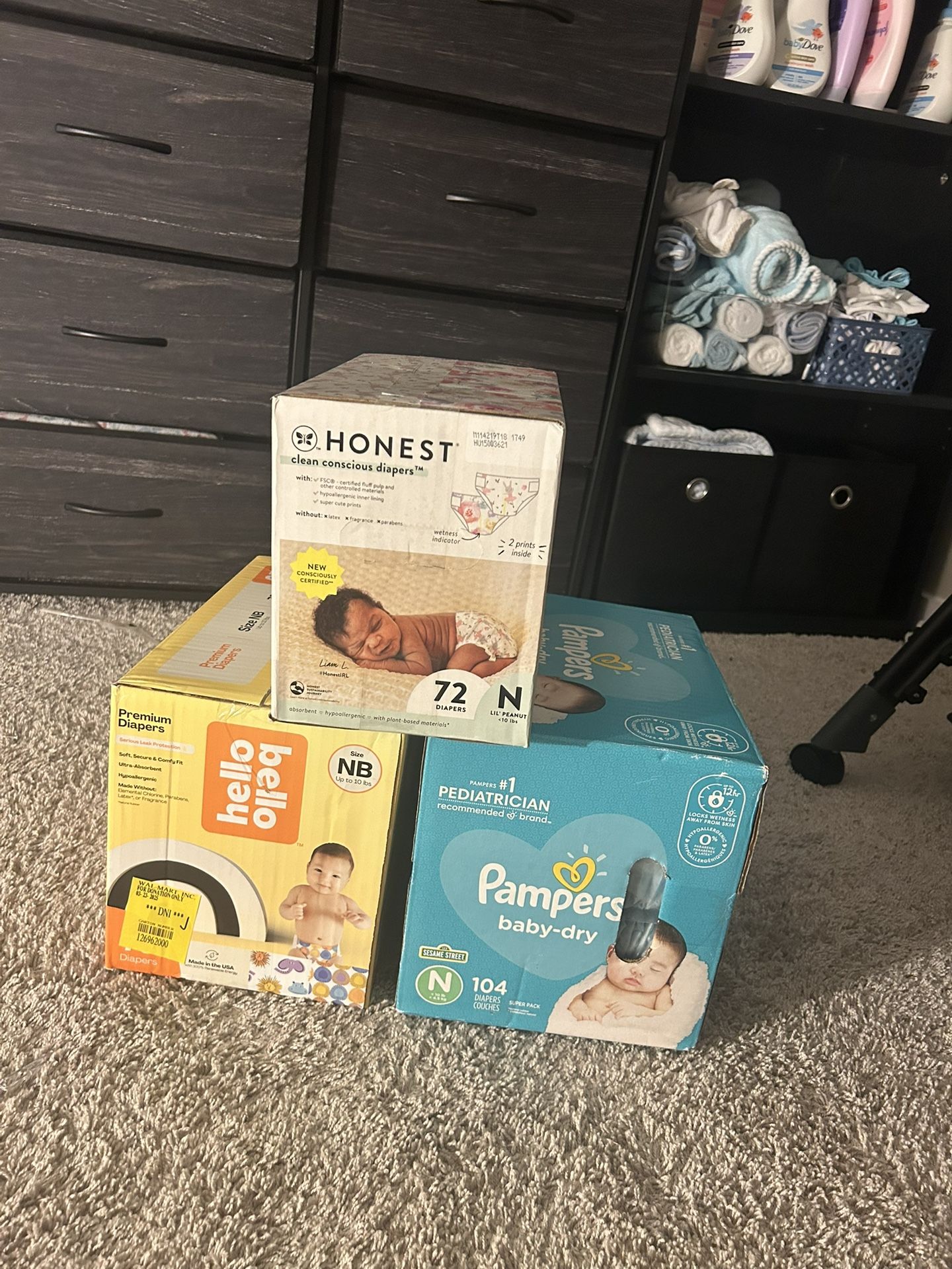 Newborn diapers