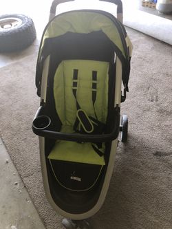 Green stroller