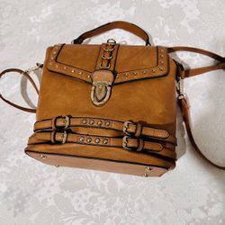 Nice 100% Leather Handbag (barely Used)
