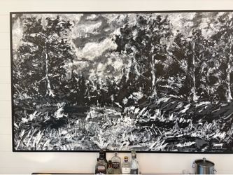 John Robertson  Black and White Abstract