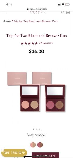 Wander trip for 2 blush and bronzer duo