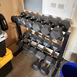 Dumbells With Rack