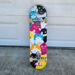 8" Enjoi Cat Collage Complete Skateboard w/ Tensor Trucks _ Funky Kitten Pet Animal Skate Board Deck
