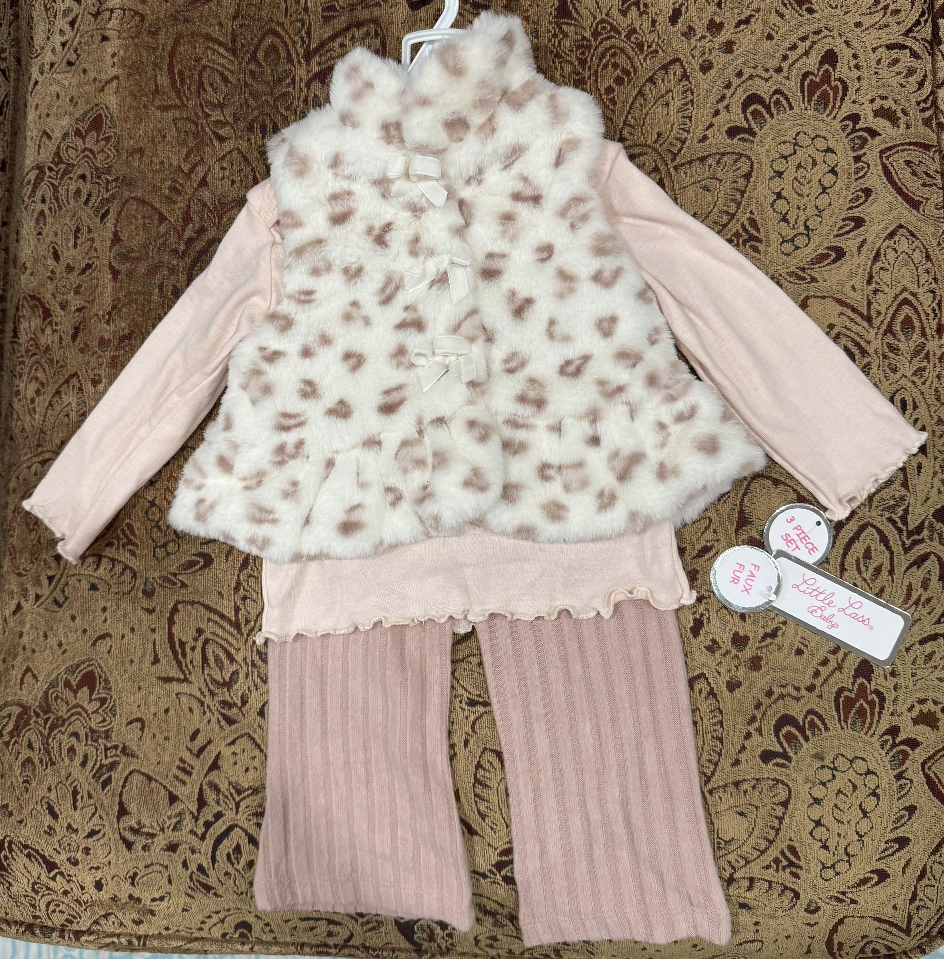 Little lass 3pc Baby Girl Set 3-6M