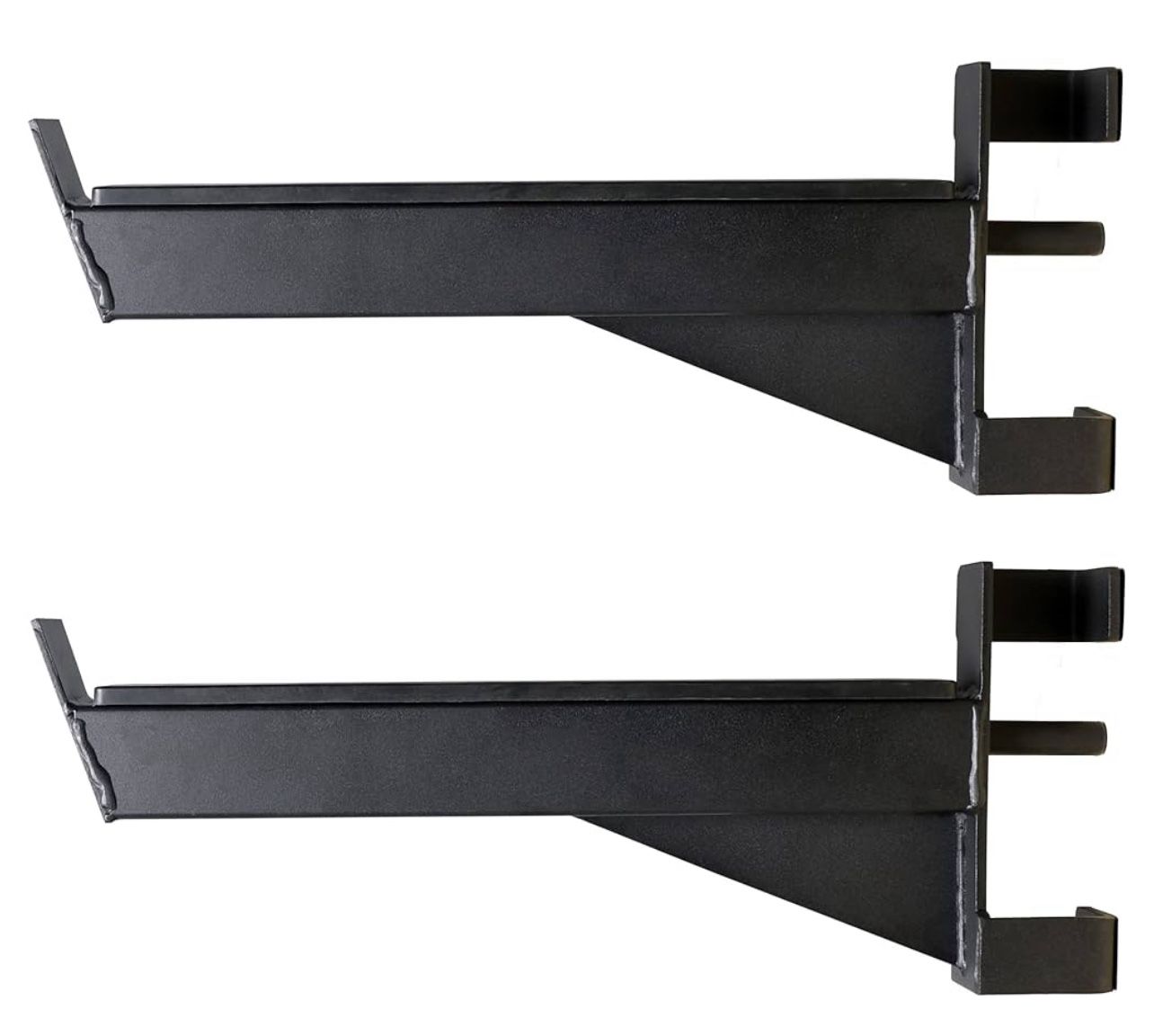 Safety Spotter Arm Attachments - Barbell Catchers for 2x2 Squat Racks, Sold in Pairs