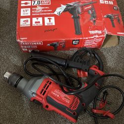 CRAFTSMAN Corded Hammer Drill, 7 Amp, Variable Speed, 1/2 inch (CMED741)