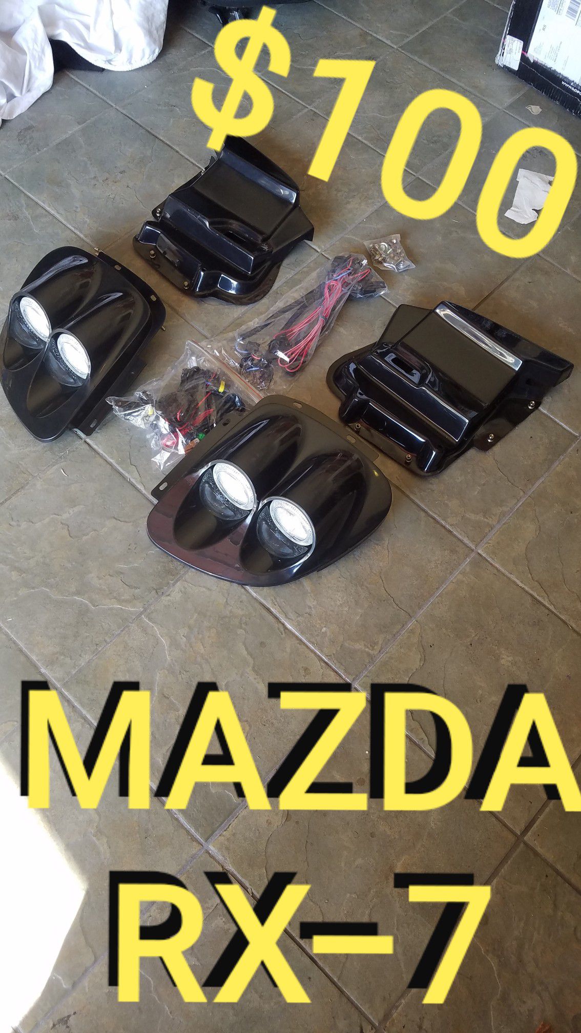 MAZDA RX-7 headlights