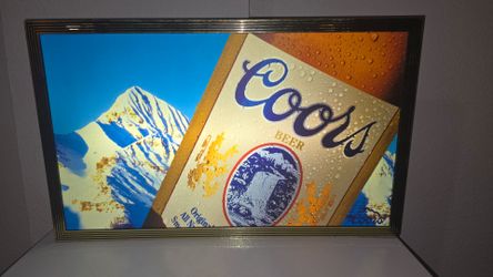 Coors Beer Illuminated Bar Sign