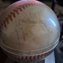 1997 game used chicago cubs signed baseball